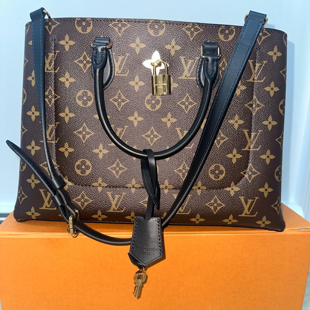 Louis Vuitton flower tote MNG noir - Picture 5 of 17